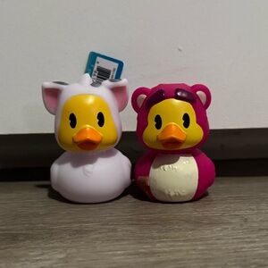 Disney Baby Bath Toy Set Pua Lotso Rubber Duck Toddler NWT